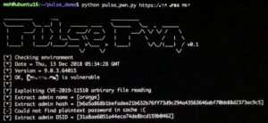 Pulse Secure SSL VPN PreAuth Remote Code Execution with Compromising All the Connected VPN Clients